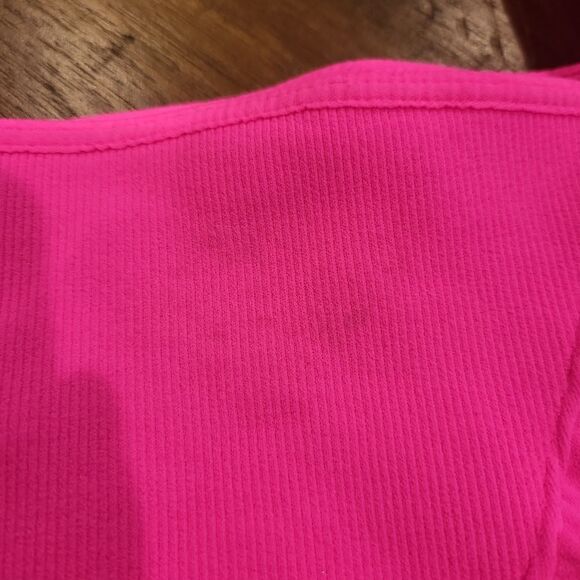 *READ LISTING*Free People Good Karma Square Neck Bra Pink M/L - Picture 3 of 6